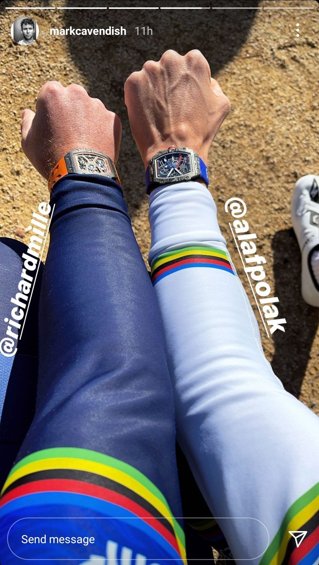 It s Richard Mille for Mark Cavendish on race day