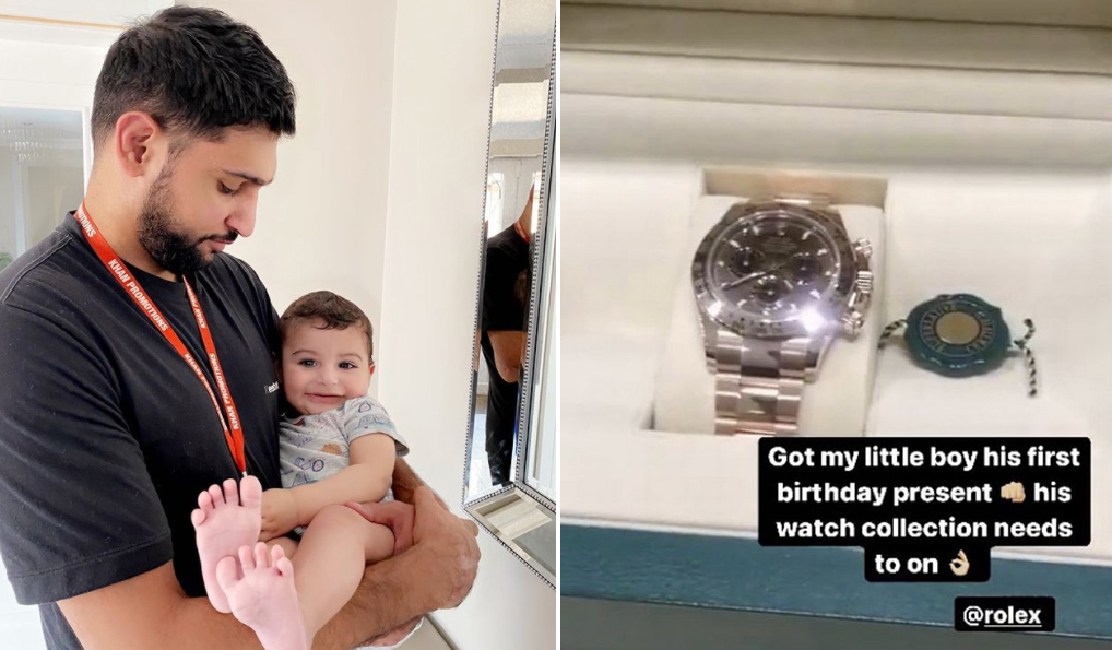 Amir Khan s son gets Rolex Cosmograph Daytona for his first birthday