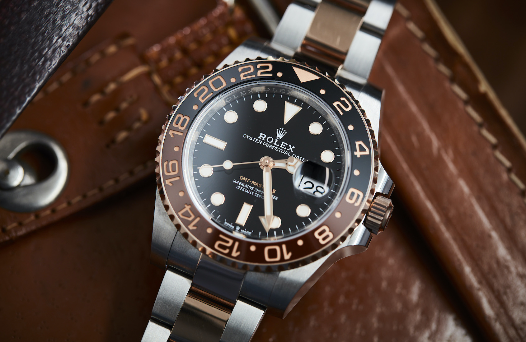 rolex gmt brown