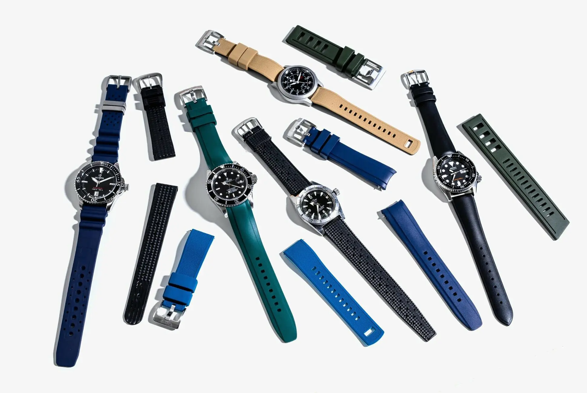Five of the vey best sports watches on rubber straps