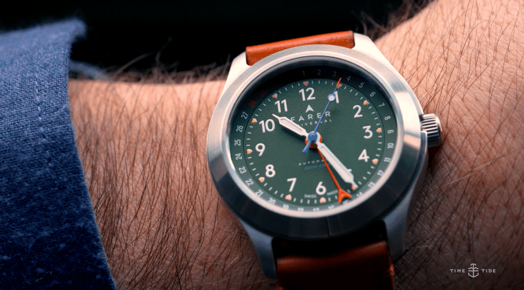 HANDS-ON: The olive-green Farer Exmoor field watch feels like wrist-bound British tailoring with a sexy twist