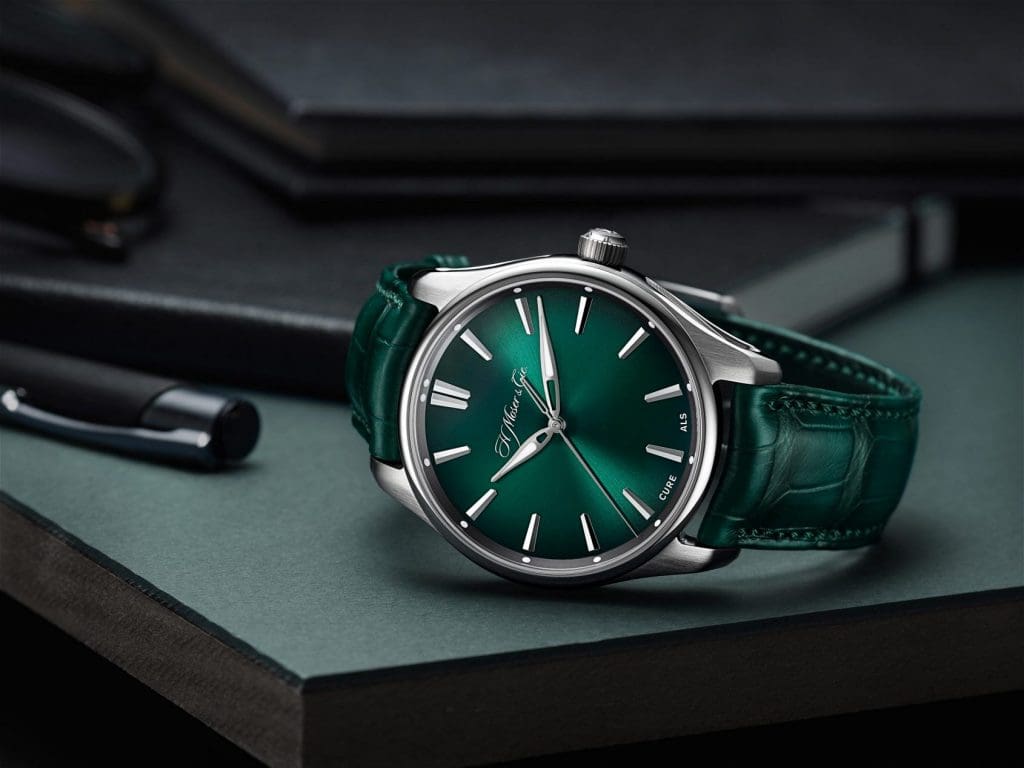 INTRODUCING: Moser’s new green dial combines impossible beauty with heart-warming altruism. What’s not to like?