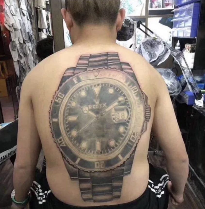 Watch tattoos have become a bizarre new trend