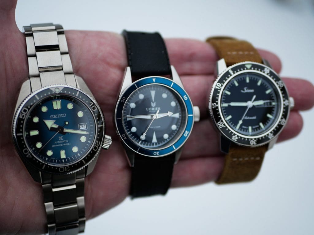 The watches I wore the most in 2020:  The Seiko Prospex SPB083J1, Sinn 104 and Lorier Neptune