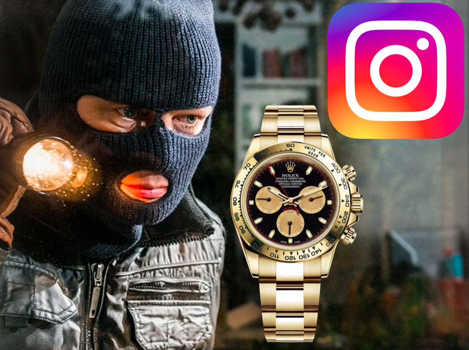 How did thieves use Instagram to steal €150,000 of watches and other luxury goods?