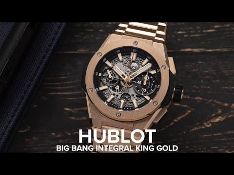 The Hublot Big Bang Integral King Gold is a watch that demands attention