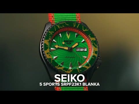 Street Fighter’s green machine inspires the bad-ass Seiko 5 Sports Blanka