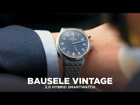 The Bausele Vintage 2.0 Hybrid SmartWatch is the best of both worlds