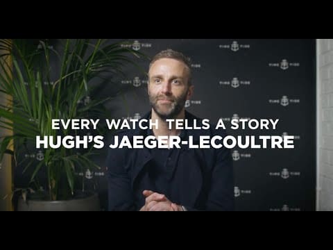 Hugh had his Jaeger-LeCoultre Reverso engraved with his family crest by the brand, and he loves it