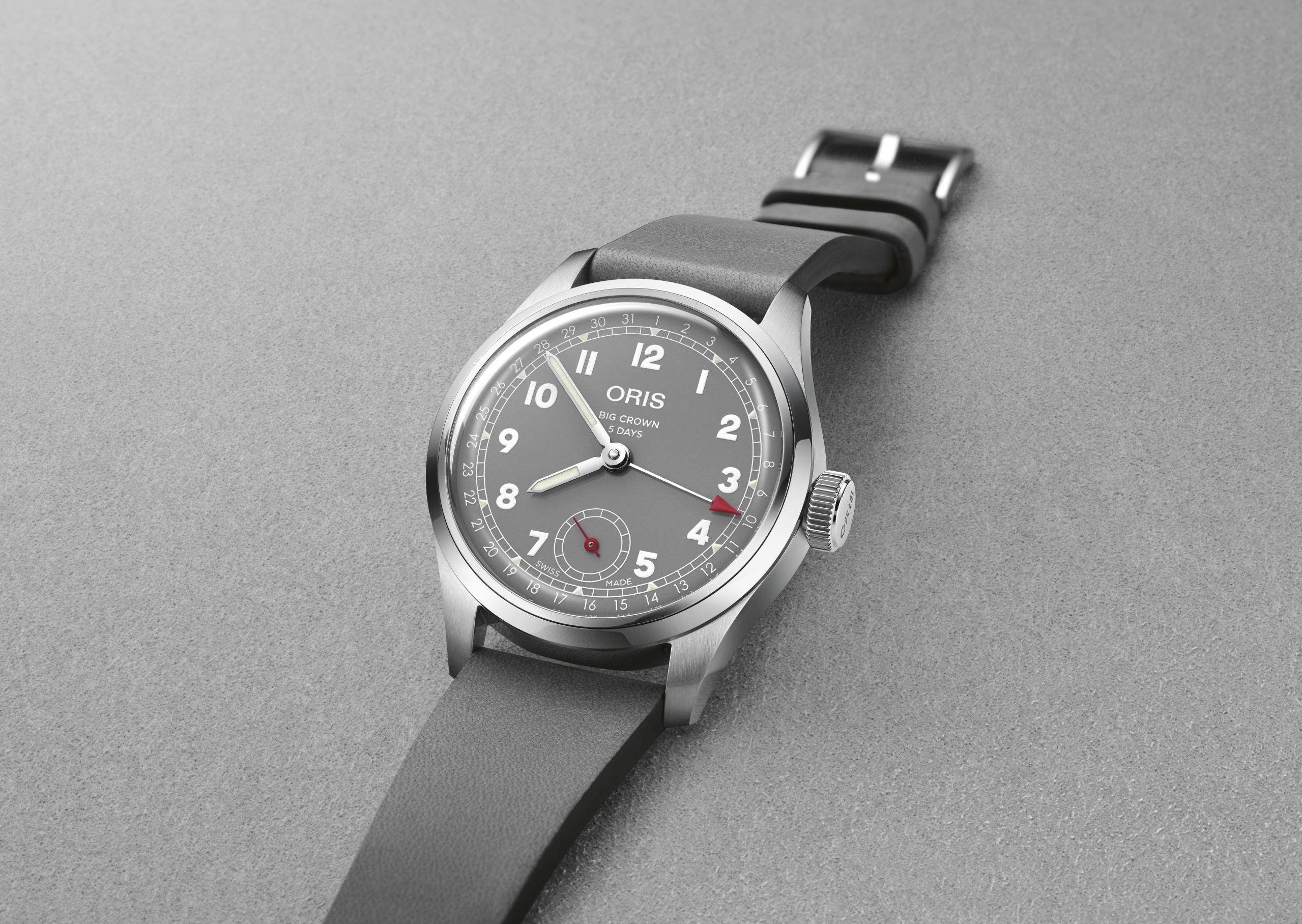 INTRODUCING The new Oris H lstein Edition is a cool grey vision