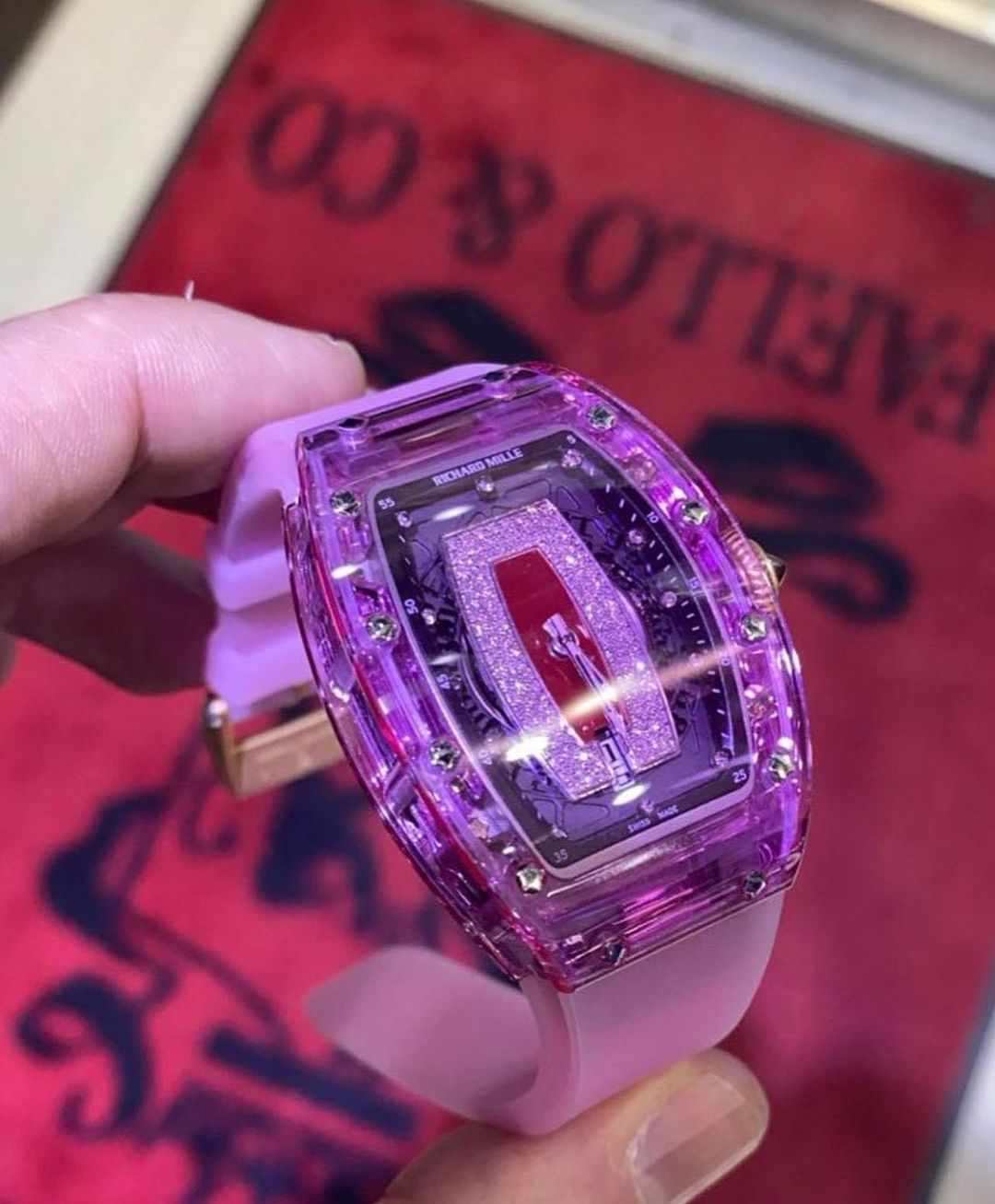 Richard mille 2024 pink watch