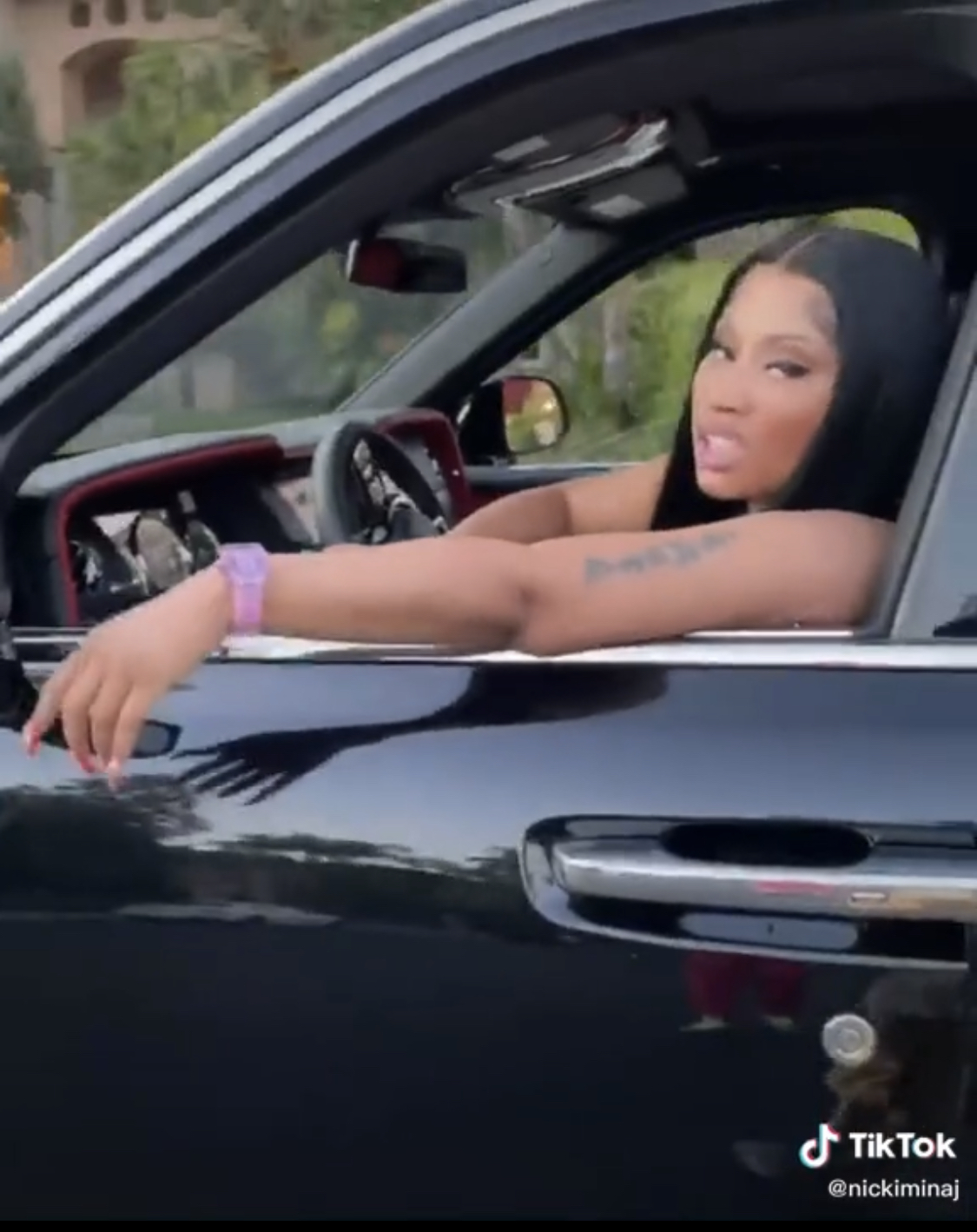 What is the photo of Nicki Minaj wearing Crocs?