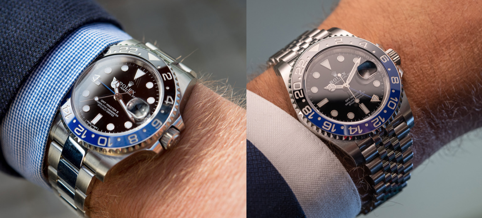 Oyster vs. Jubilee Which does the Rolex GMT Master II look better on