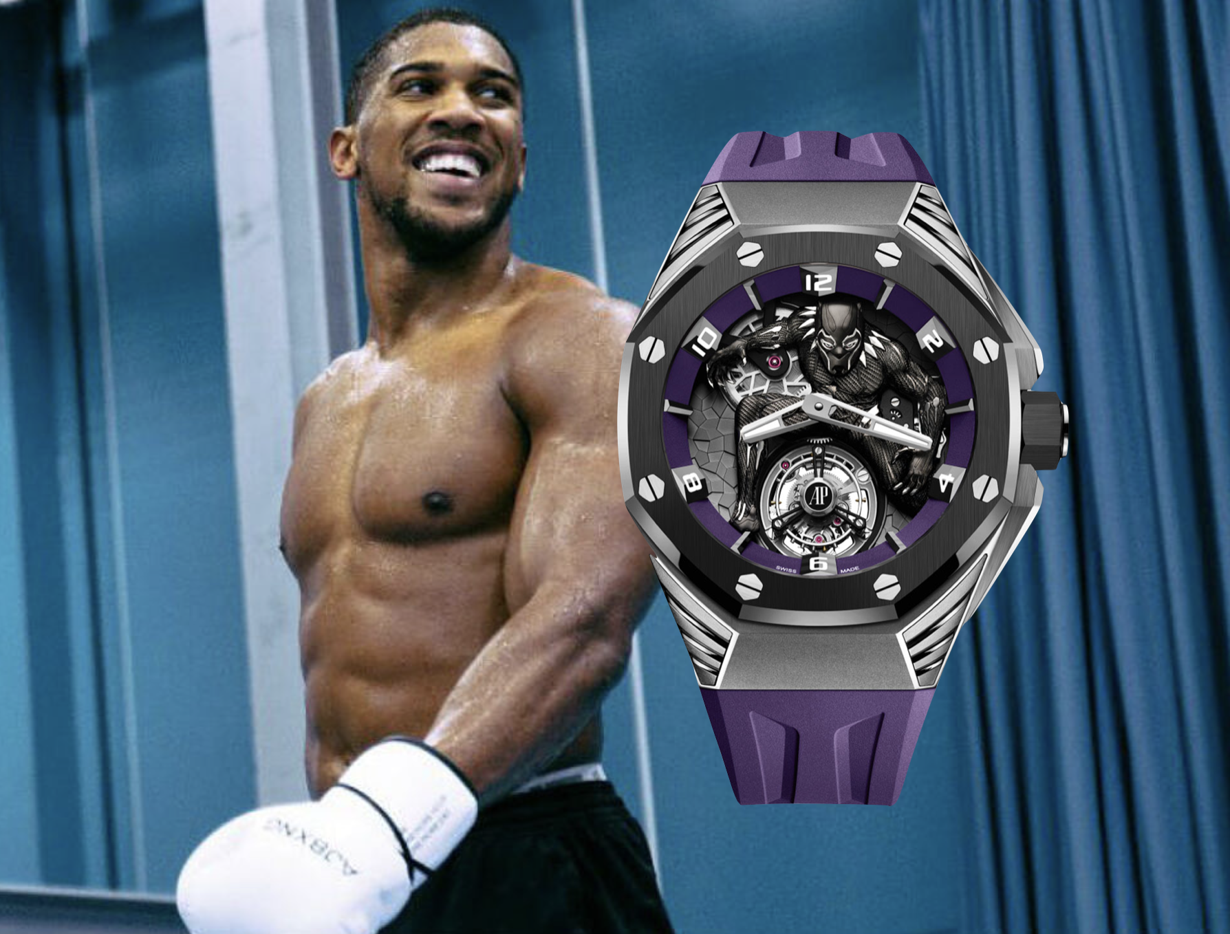 audemars piguet collaborates with marvel on black panther royal oak watch