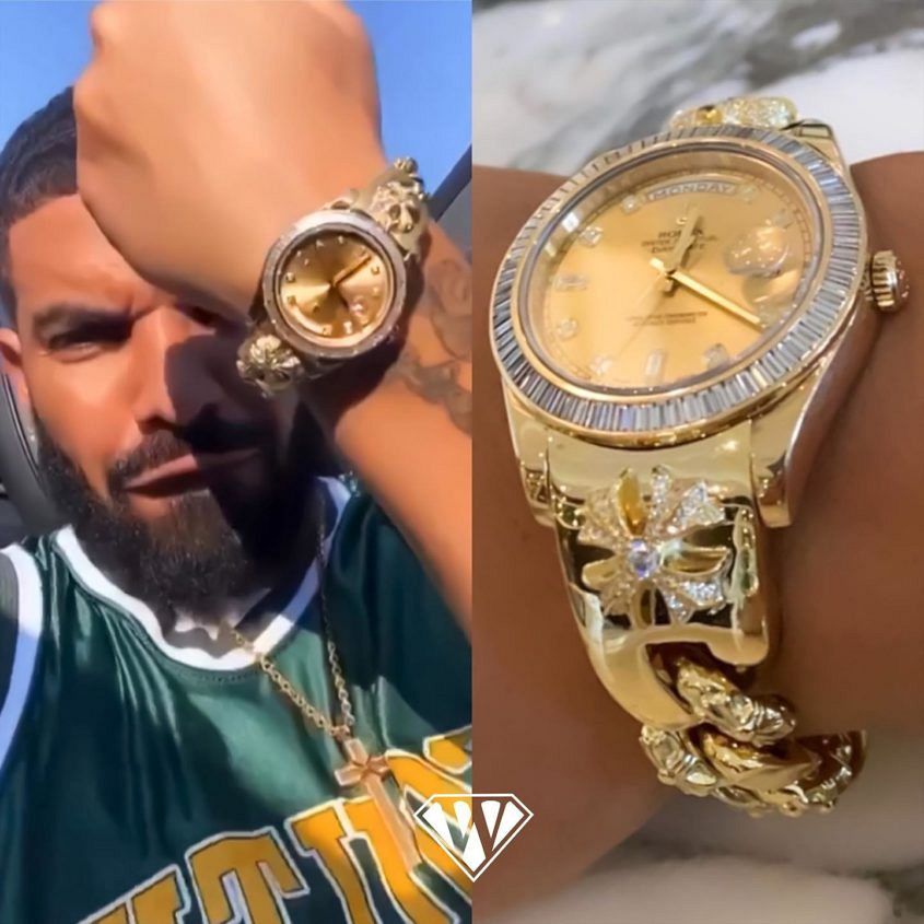 Chrome Hearts Rolex? What did Drake just gift Lil Baby?