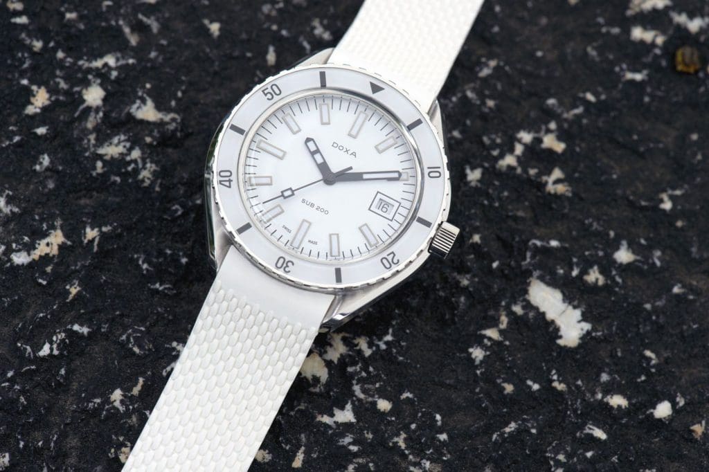INTRODUCING: The DOXA SUB 200 Whitepearl is as fresh as an arctic breeze