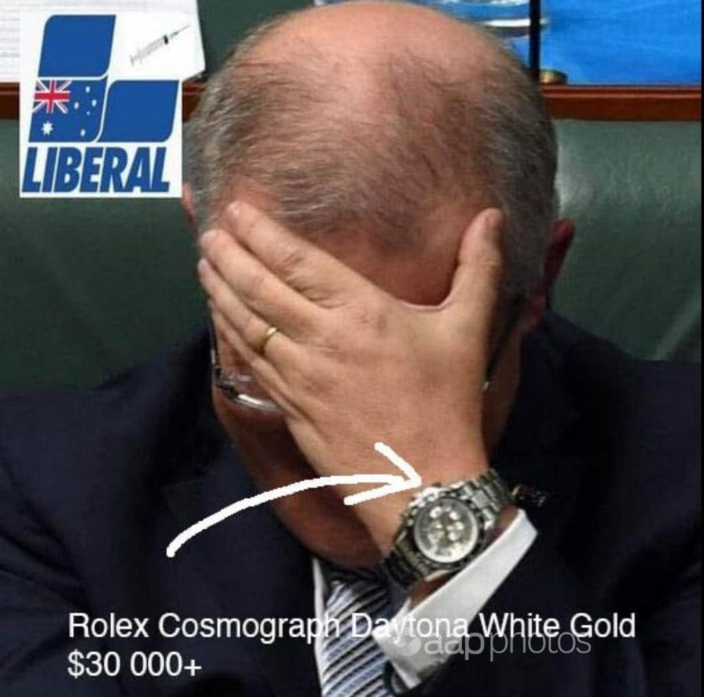 Fury about the Australian Prime Minister’s “Rolex” actually fake news