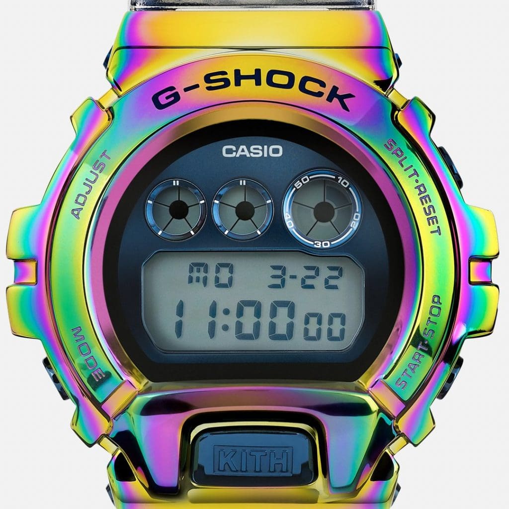 INTRODUCING: The knockout dazzle of the KITH for G-Shock GM-6900 Rainbow