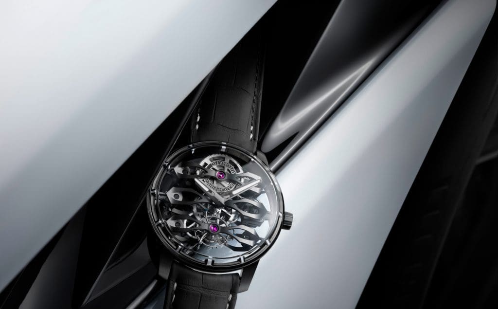 A concept car for the wrist: Girard-Perregaux teams up with Aston Martin on the Tourbillon with Three Flying Bridges