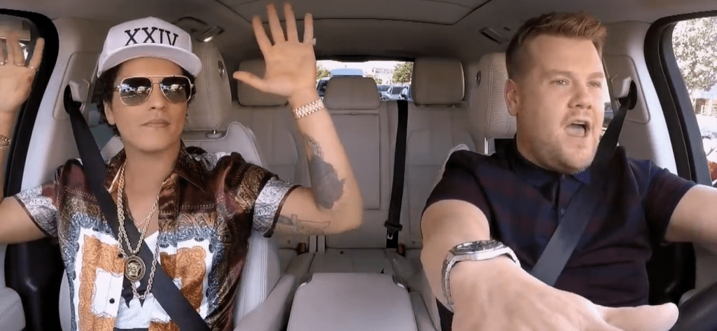 Looking back at the watches of Carpool Karaoke – from Paul McCartney to Bruno Mars