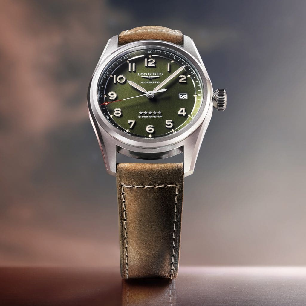 INTRODUCING: The Longines Spirit green dial offers a fresh look for the new collection