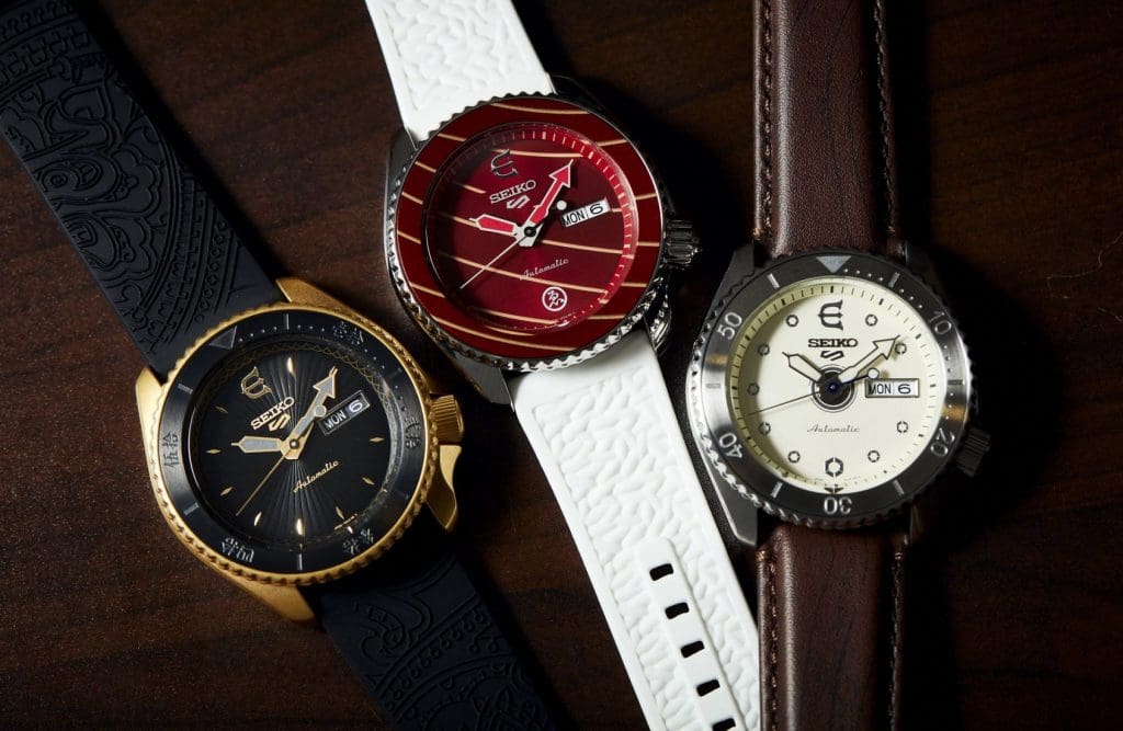 INTRODUCING: A trio of new Seiko 5 Sports X Evisen Skateboards watches