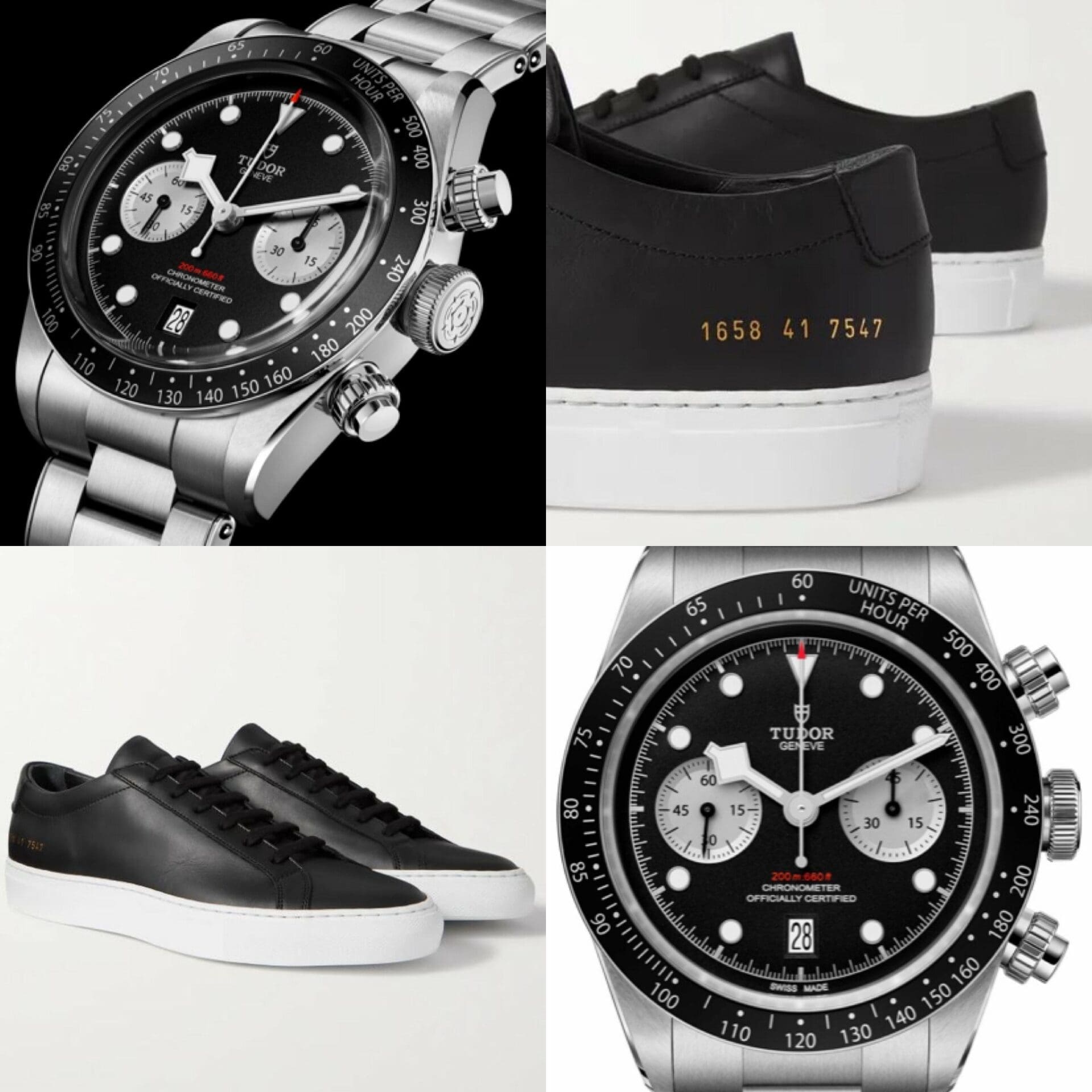 #Kixntix: The toughness of the Tudor Black Bay Chronograph meets the minimalist luxury of Common Projects