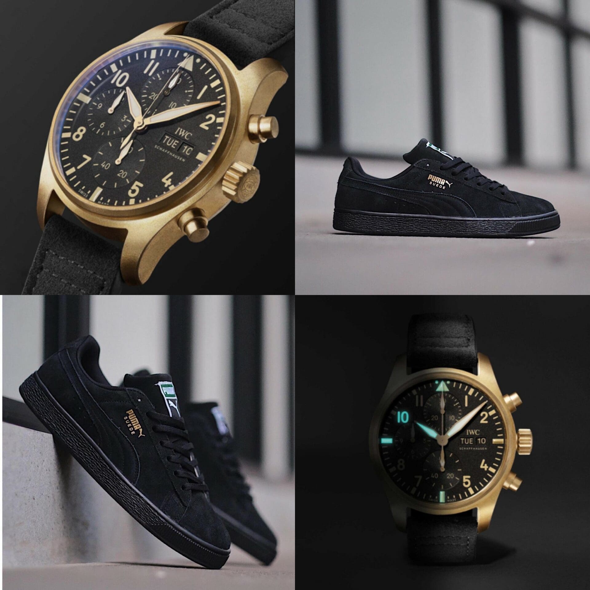 #Kixntix: A limited edition IWC Pilot’s Watch 41 from Mr Porter meets Puma’s street-tough suede
