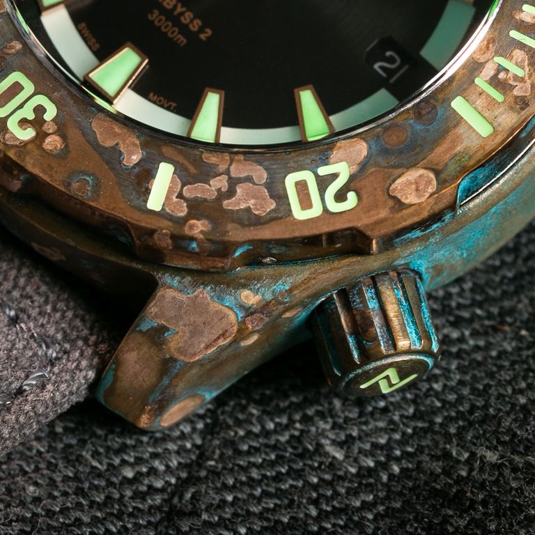 U-Boat Chimera Green Chrono Bronze Automatic Watch, Black, 46mm, Lim. -  Iguana Sell