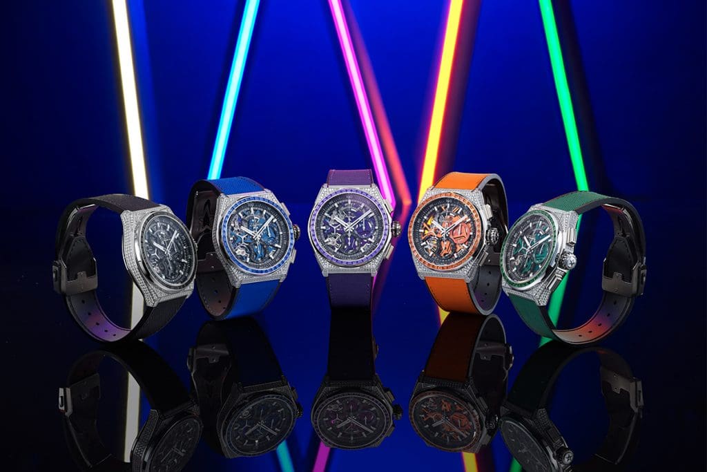 INTRODUCING: The Zenith Defy 21 Spectrum collection turns the volume up to 11