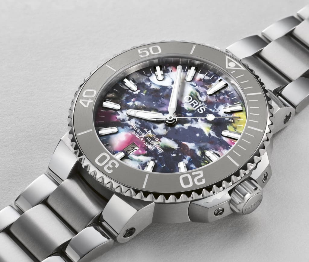 INTRODUCING: The Oris Aquis Date Upcycle made from recycled plastic