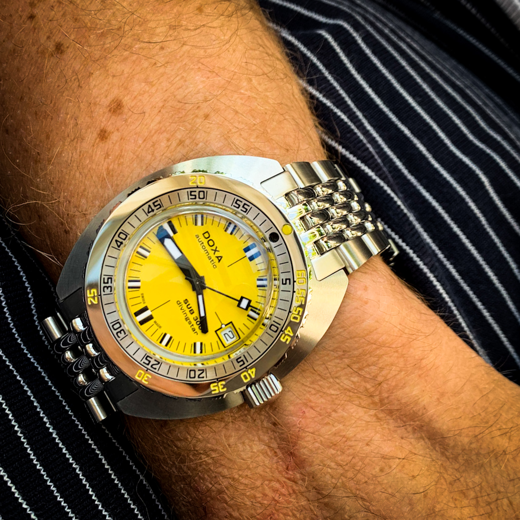 Doxa sub best sale 300 on wrist