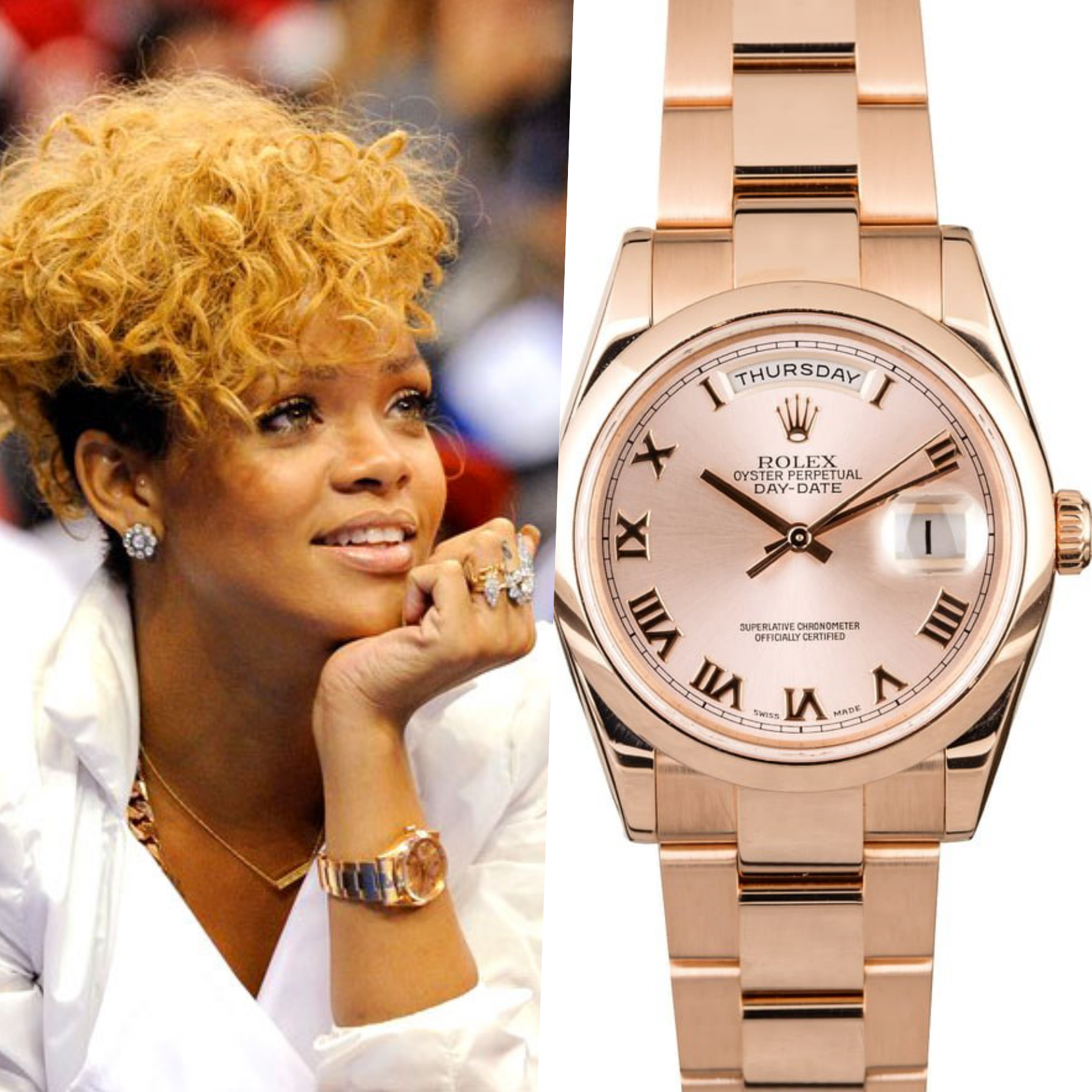 Rihanna is now worth 1.7B so what is in her watch collection