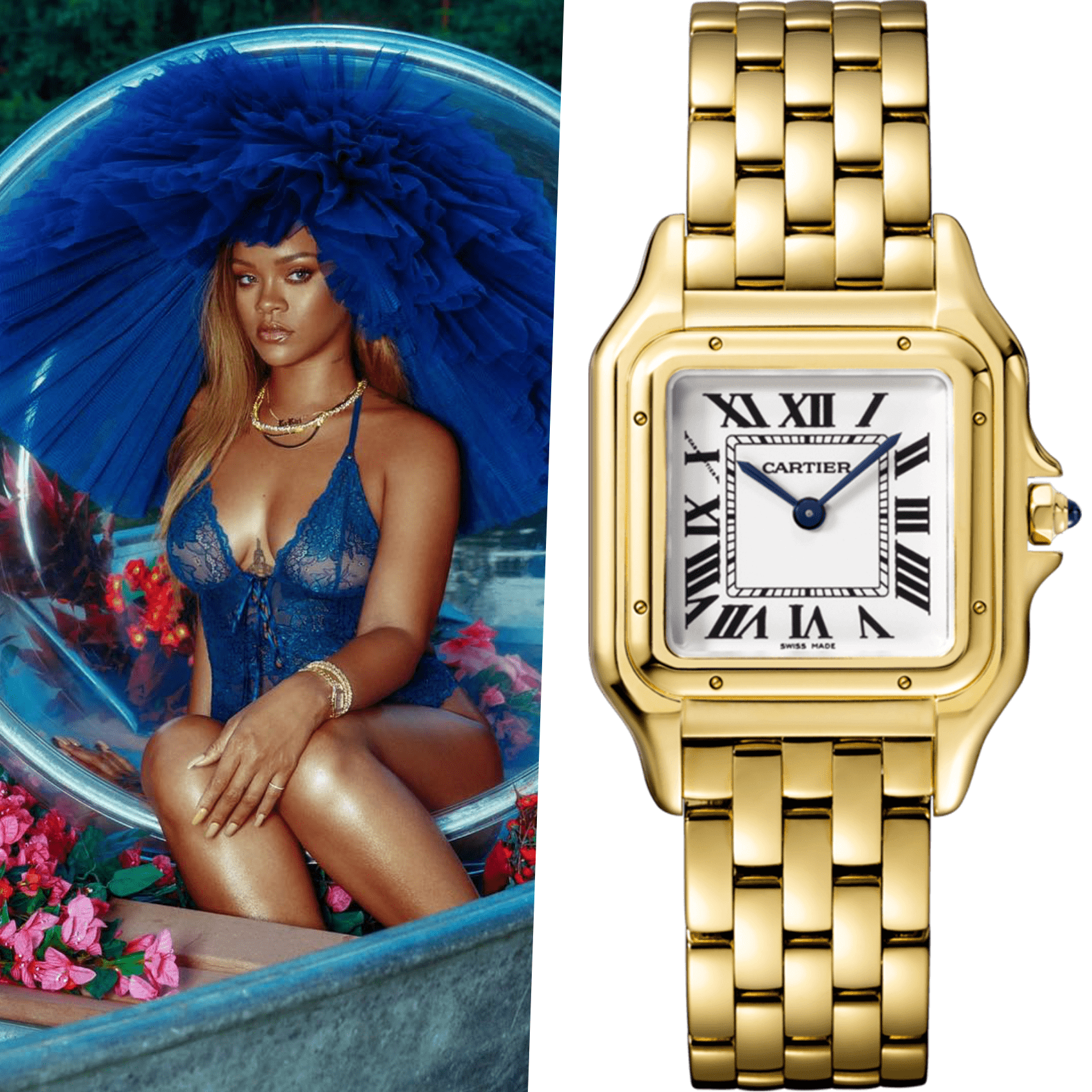 Uma Thurman Rihanna Dua Lipa and more confirm this Cartier remains the go to power watch