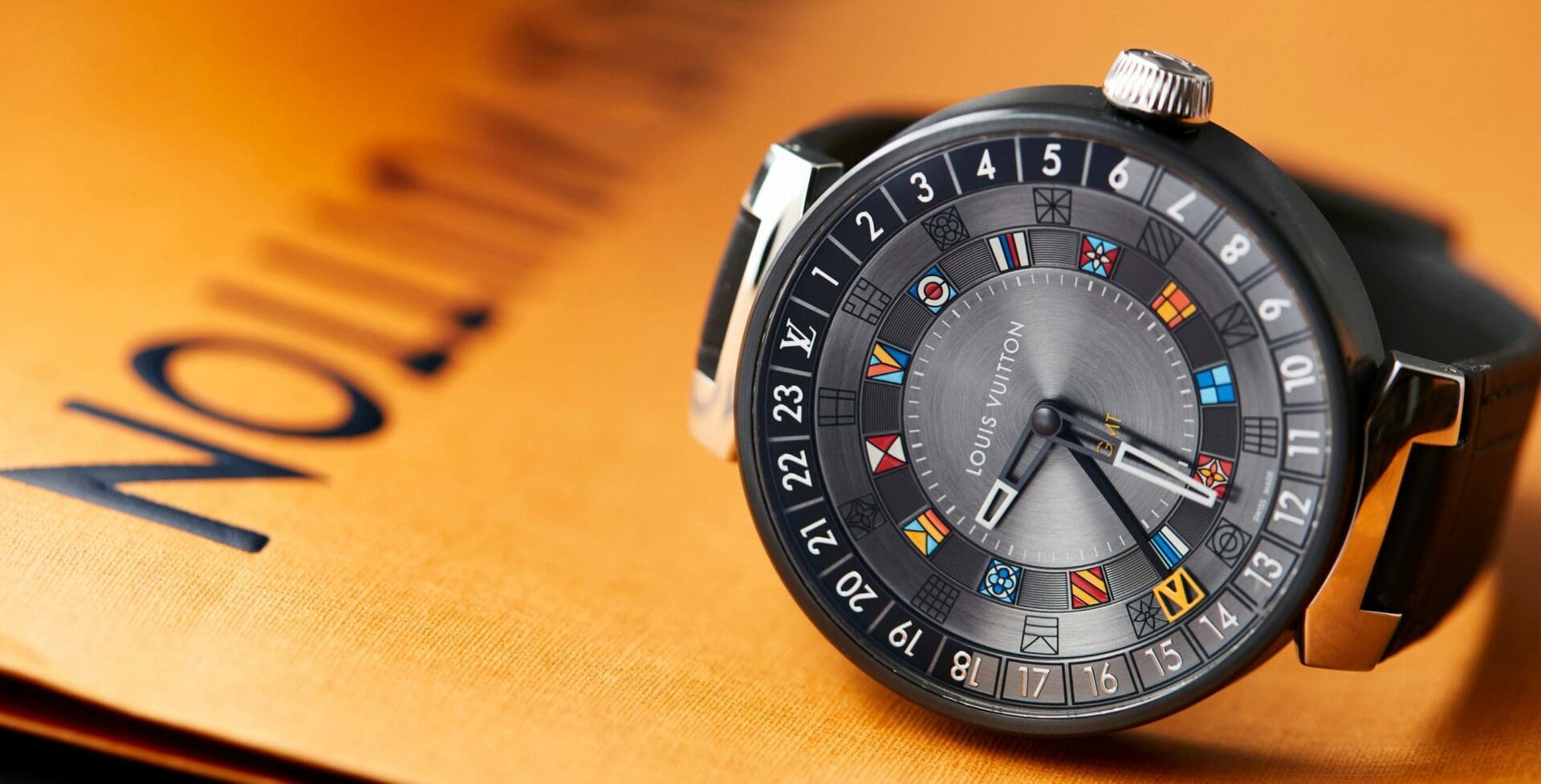 The Louis Vuitton Tambour Moon Dual Time is a GMT built to clock up serious air miles