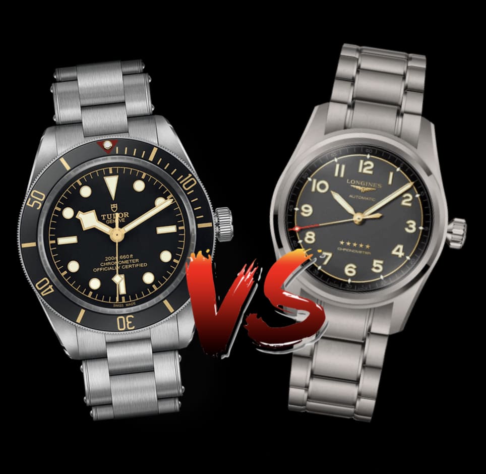 Tudor black bay vs longines hydroconquest new arrivals