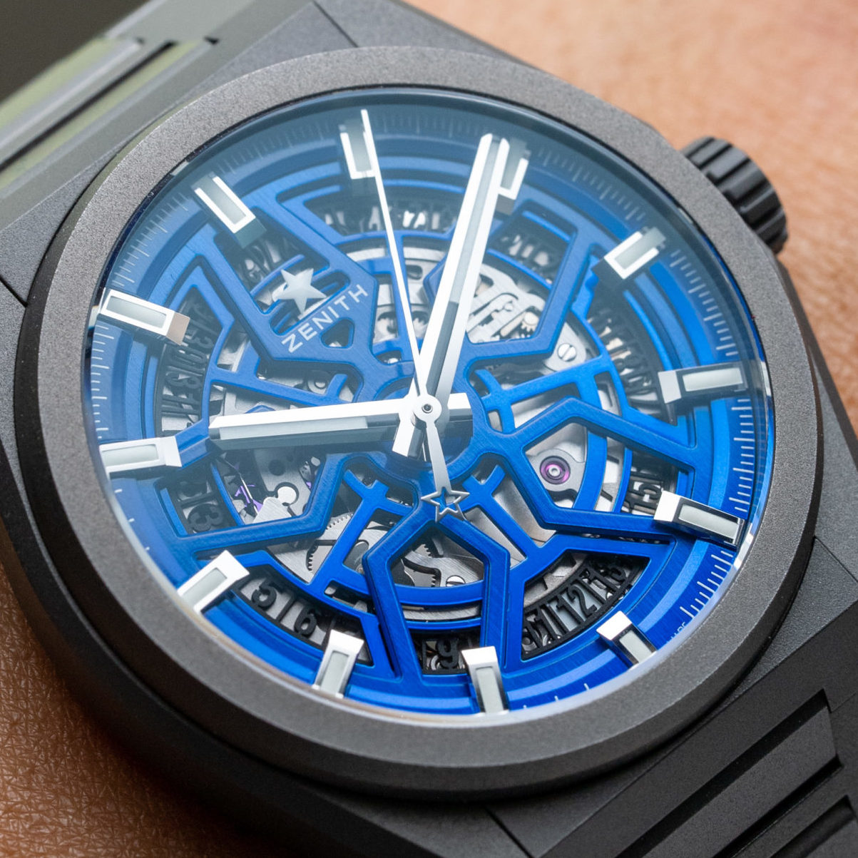 Zenith Defy Classic 41mm Ceramic Blue Skeleton Dial Watch