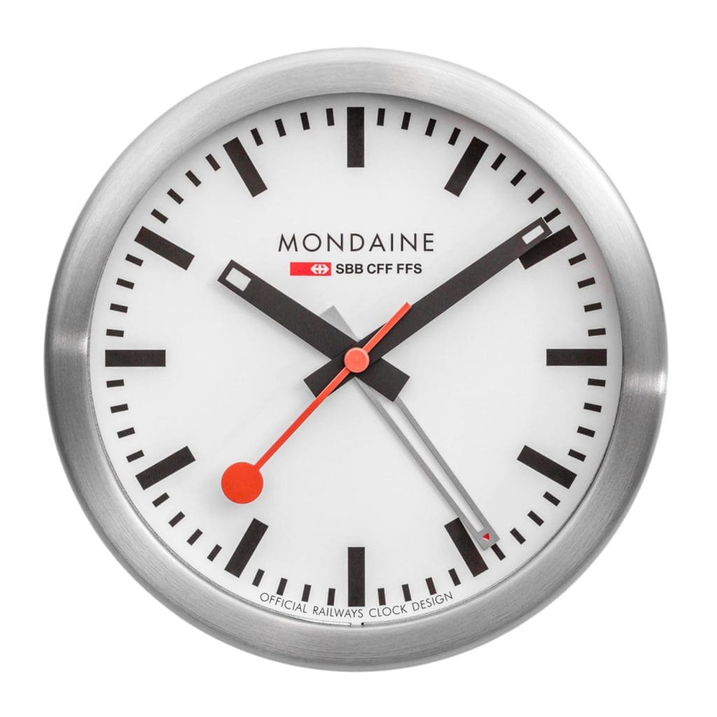 IN THE SHOP: The Mondaine Official Swiss Railways Mini Clock 12.5cm