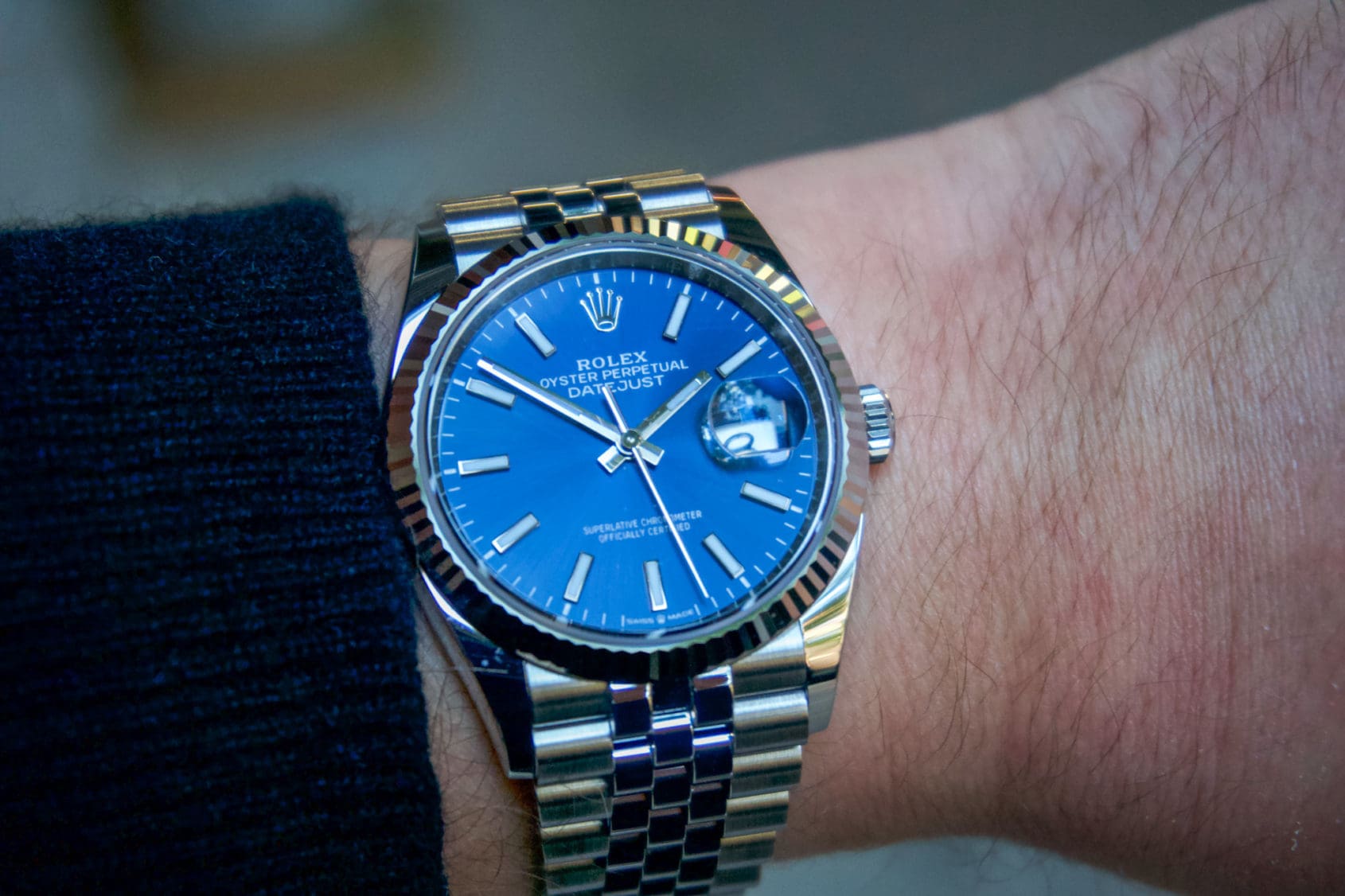 Rolex datejust clearance 36 blue dial