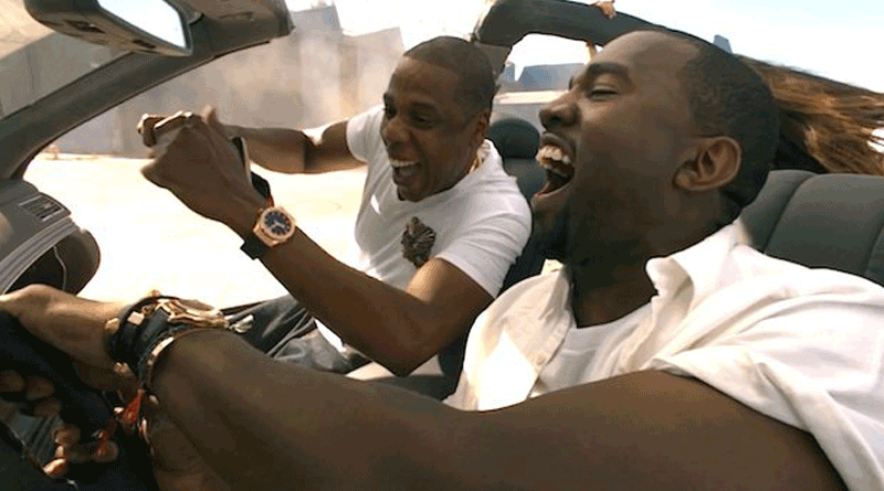 Jay-Z wearing a Hublot during Otis music video