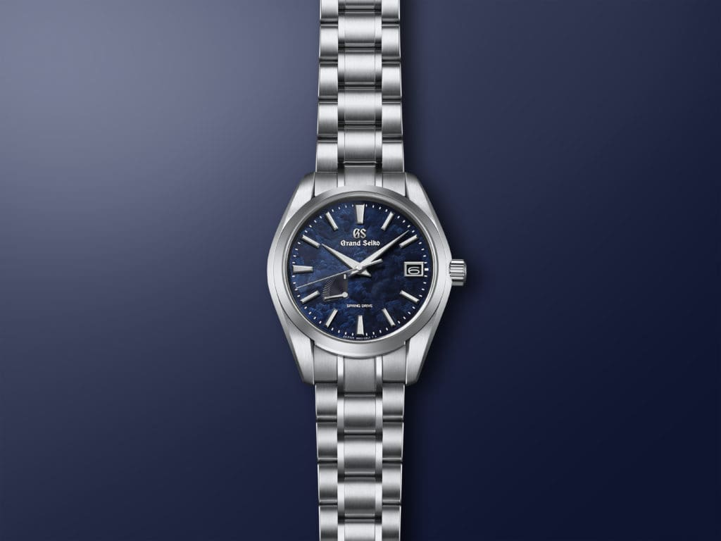 The Grand Seiko SBGA469 Boutique Online Exclusive introduces their “rock pattern” dial in a tradition-rooted indigo blue