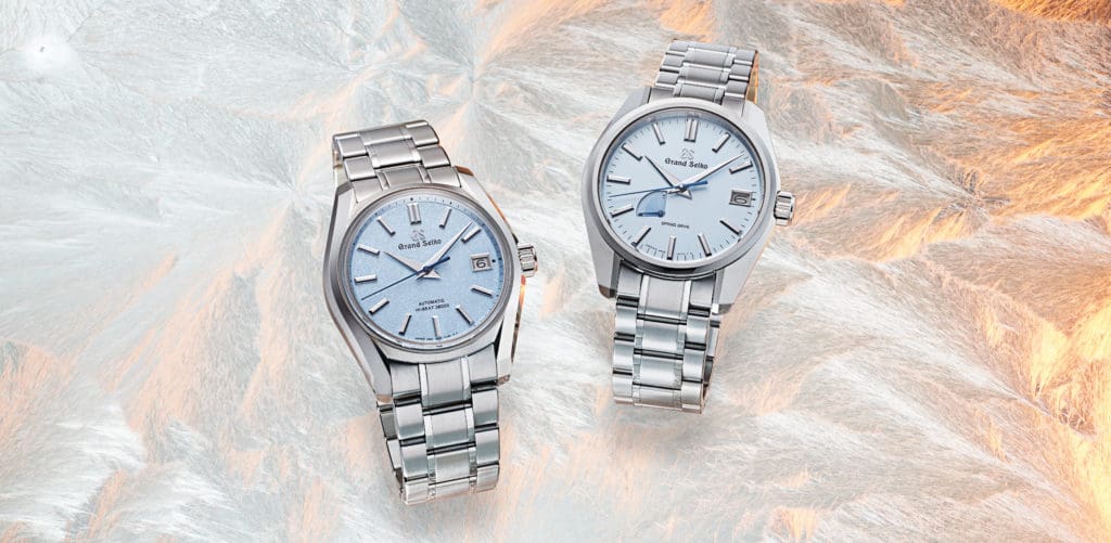 INTRODUCING: Grand Seiko kicks off 2022 with icy blue dials, one of which is kira-zuri!