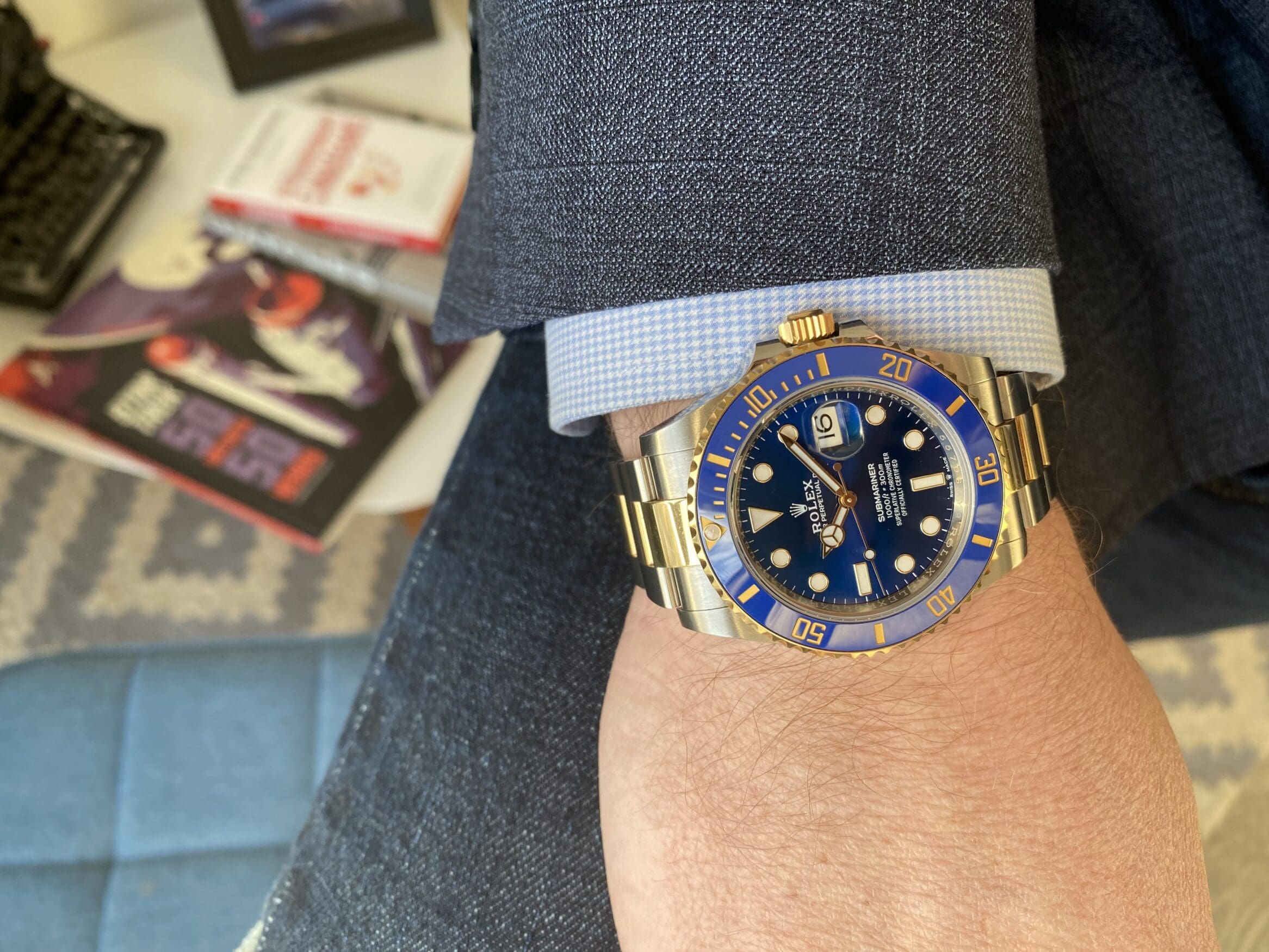 Rolex Submariner 126613LB worn on wrist.