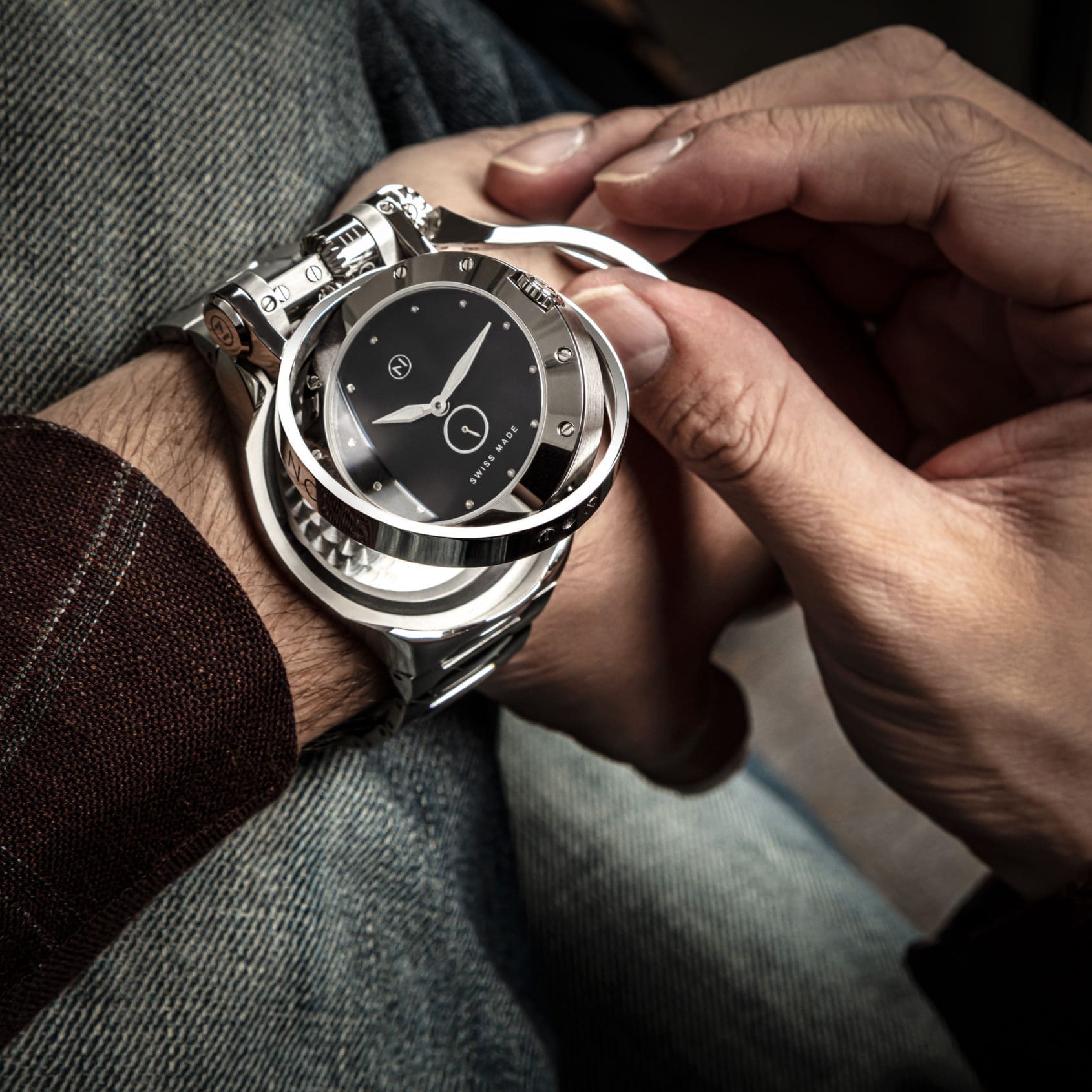 The NOVE Gemini is an elaborate alt take on a reversible-dial watch