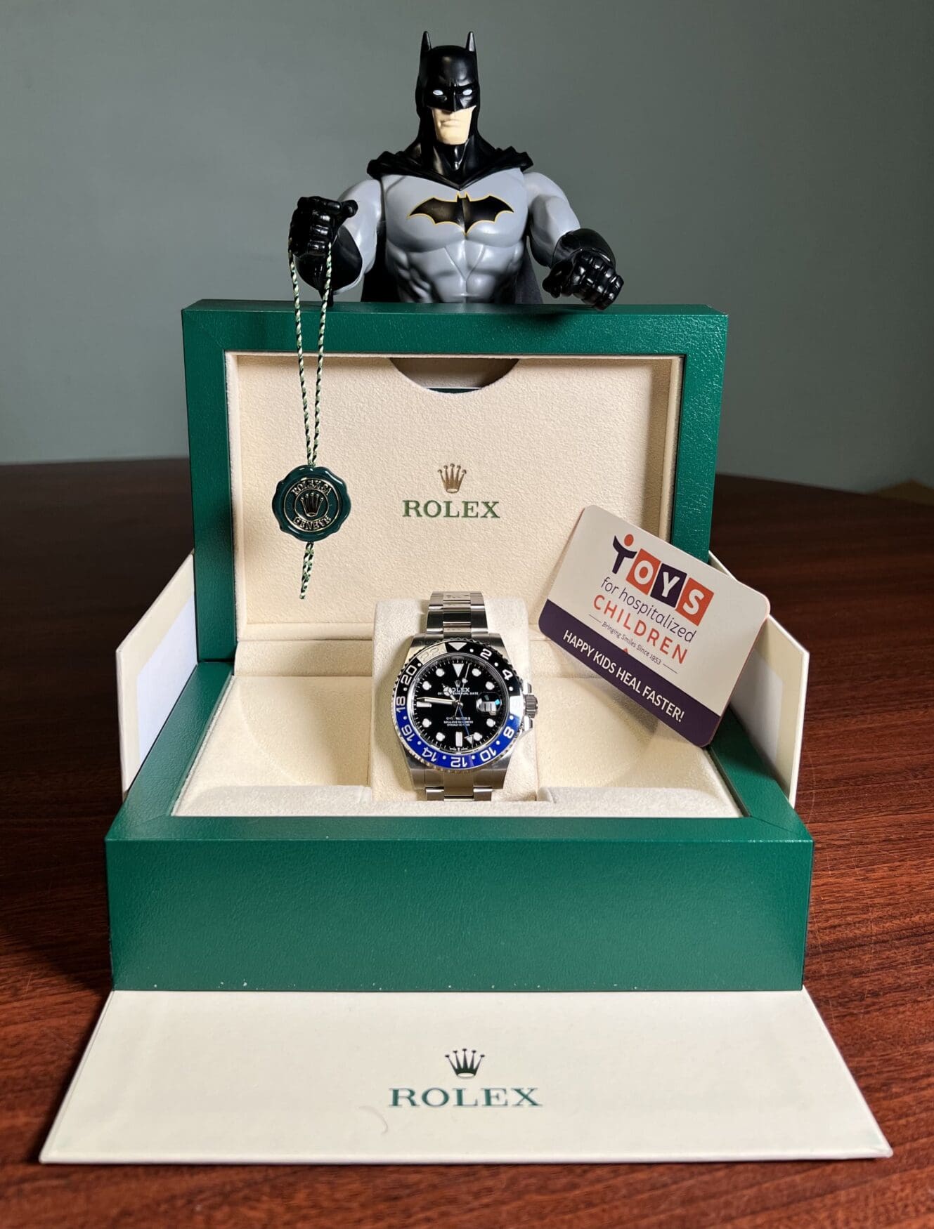 Want a brand new Rolex GMT Master II “Batman” for $25? This charity raffle offers that chance…