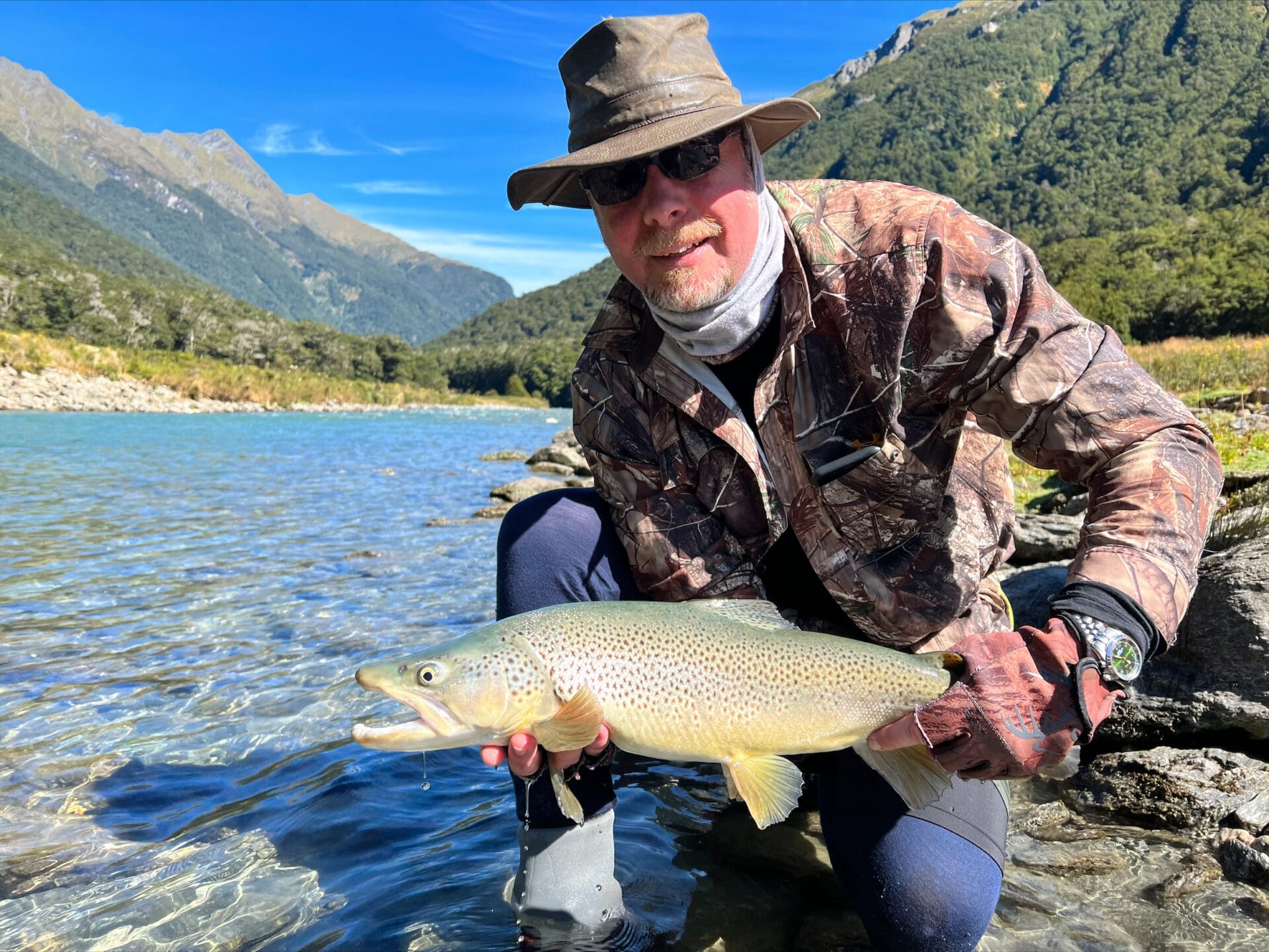 Fly fishing in New Zealand with the Seiko Alpinist