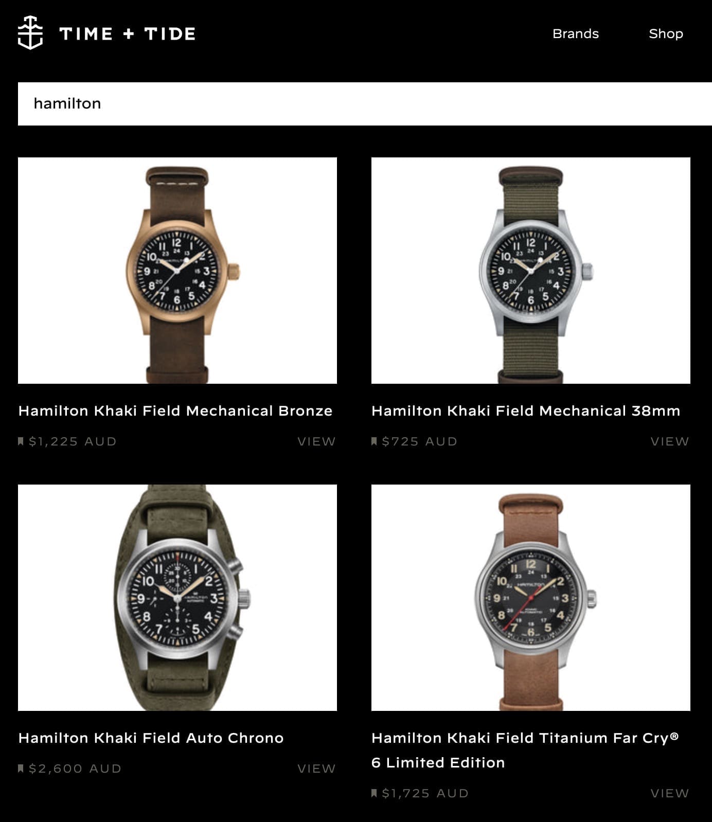 Time+Tide is now the place to buy Hamilton watches in Australia. Hallelujah!