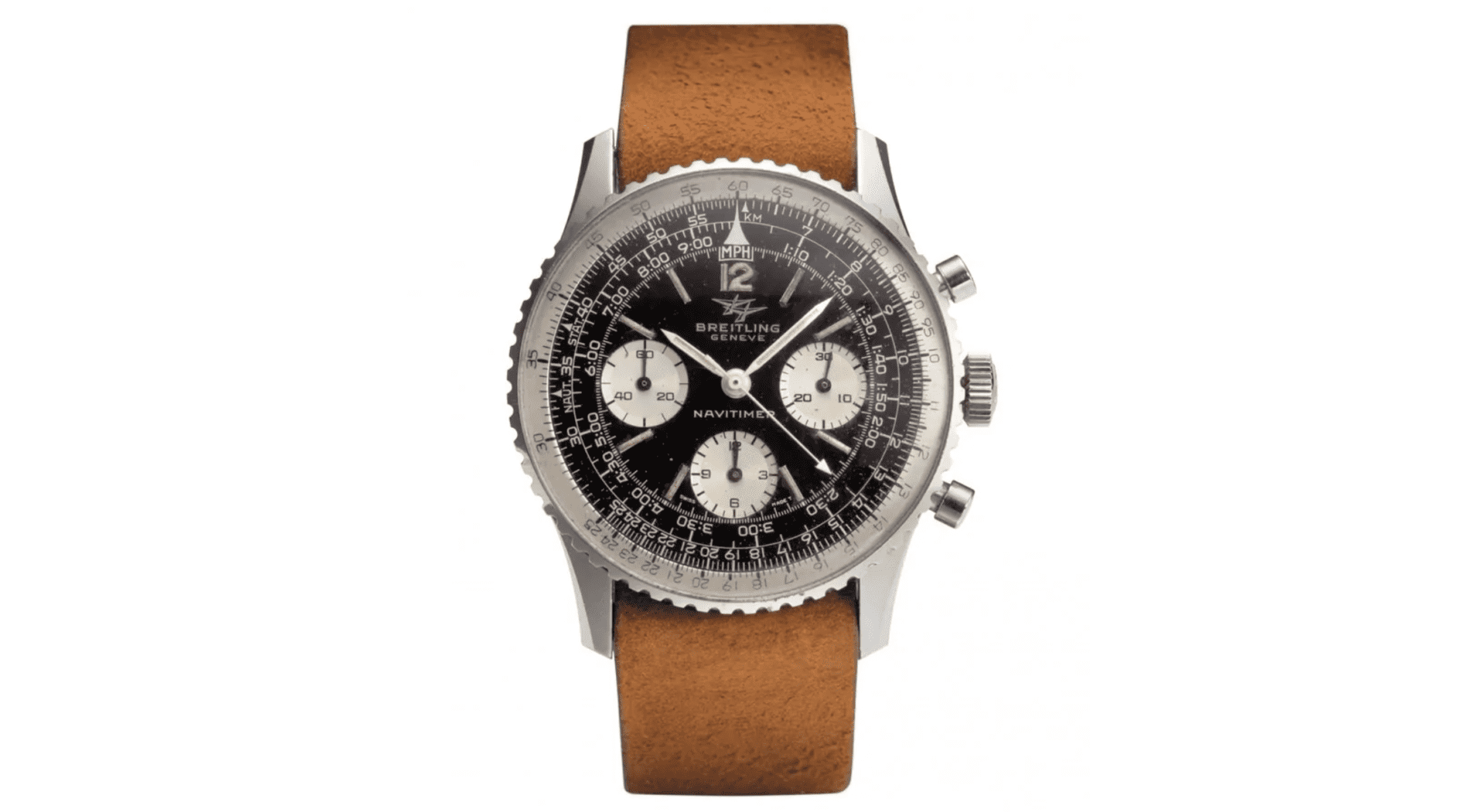 THE ICONS: Built for the cockpit, the Breitling Navitimer is a true pilot’s watch