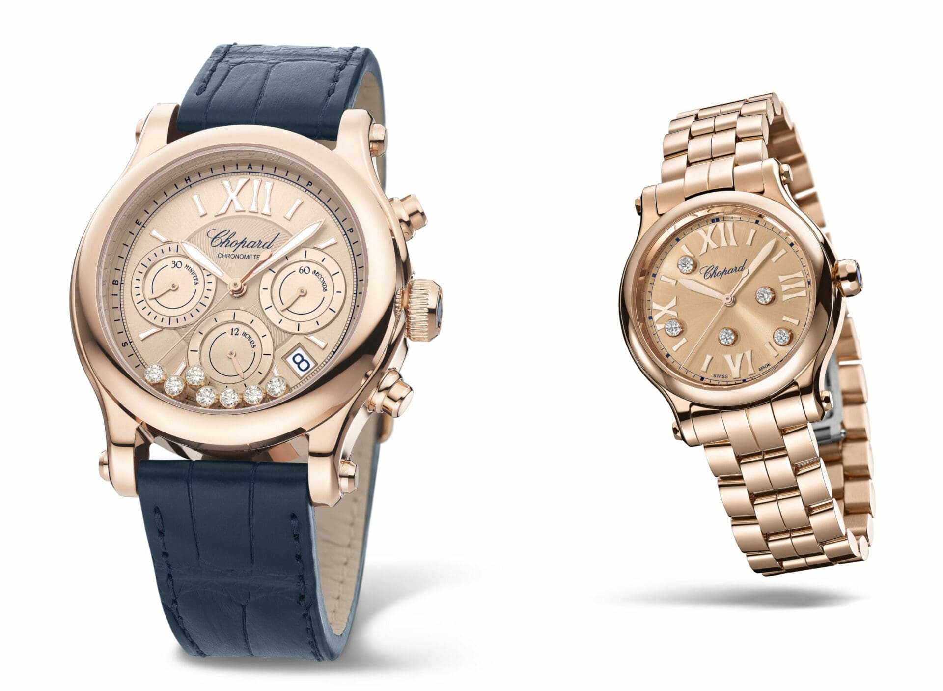 INTRODUCING: The Chopard Happy Sport gets an update with rose-gold and chronograph versions
