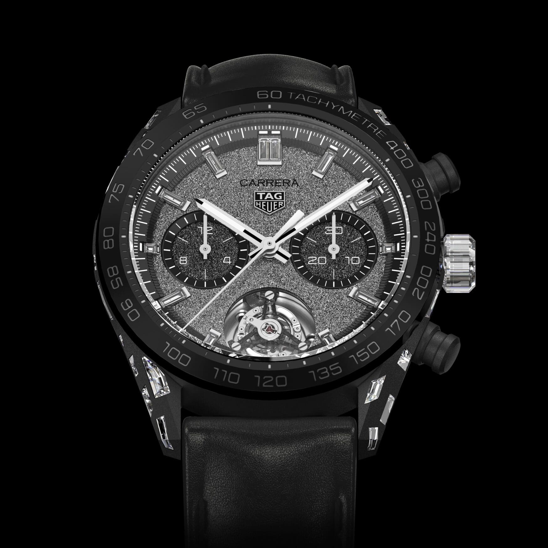 TAG Heuer puts the novel in novelty with new tourbillon chronograph cased in diamond-set aluminum